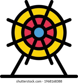 ferris vector color line icon