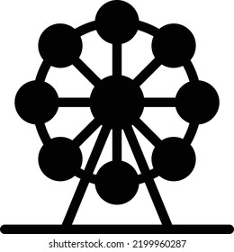 ferris Vector illustration on a transparent background. Premium quality symmbols. Glyphs vector icons for concept and graphic design. 
