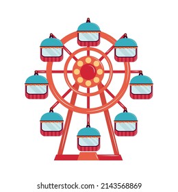 ferris wheel amusement park icon