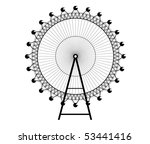 ferris wheel - Big Wheel - vector