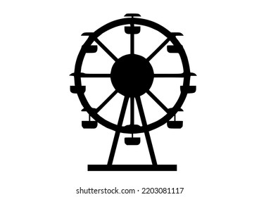 Ferris Wheel, Circus, on white