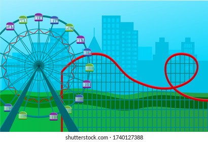 172 Cartoon Images Children On Ferris Wheel Images, Stock Photos 