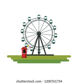 Ferris Wheel Design Stock Vector (Royalty Free) 1200761734 | Shutterstock