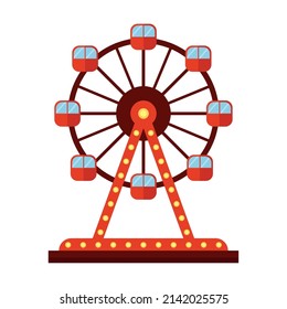 ferris wheel design over white