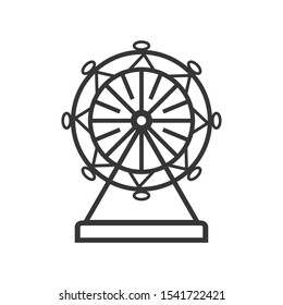 Ferris wheel design. Vector eps format with white background