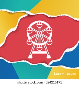 Ferris wheel icon