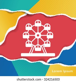 Ferris wheel icon