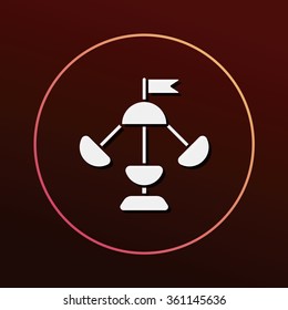 Ferris wheel icon
