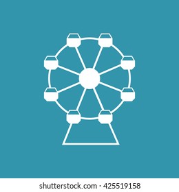 Ferris Wheel Icon. Eps-10.