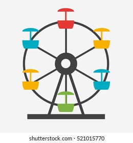 Ferris Wheel Icon の画像 写真素材 ベクター画像 Shutterstock