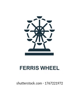 Ferris Wheel icon  Simple element from amusement park collection  Creative Ferris Wheel icon for web design  templates  infographics   more
