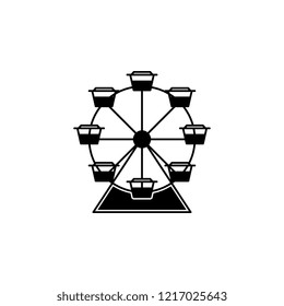 ferris wheel icon. Simple glyph vector of Amusement set for UI and UX, website or mobile application