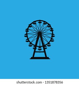 Ferris wheel icon vector