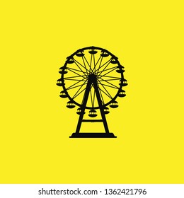 Ferris wheel icon vector