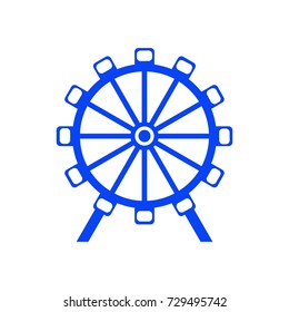 Ferris wheel icon vector 