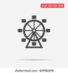Ferris wheel icon. Vector concept illustration for design.