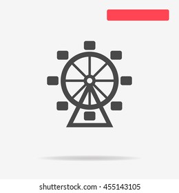 Ferris wheel icon. Vector concept illustration for design.