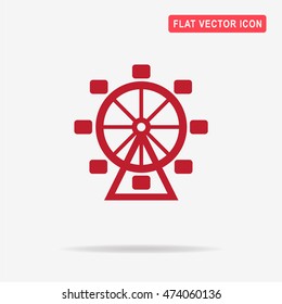 Ferris wheel icon. Vector concept illustration for design.