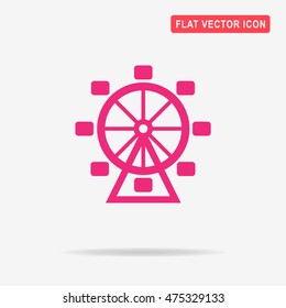 Ferris wheel icon. Vector concept illustration for design.