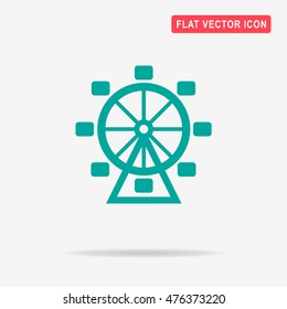 Ferris wheel icon. Vector concept illustration for design.