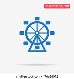 Ferris wheel icon. Vector concept illustration for design.
