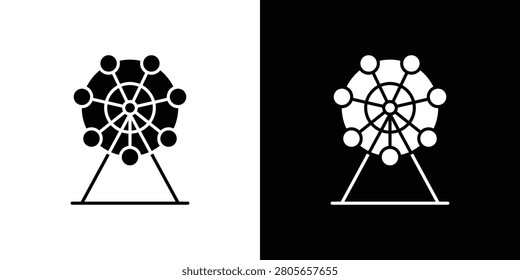Ferris wheel icon vector