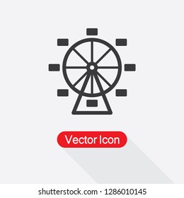 Ferris Wheel Icon Vector Illustration Eps10