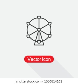 Ferris wheel Icon Vector Illustration Eps10