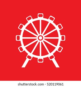 Ferris wheel Icon Vector Illustration