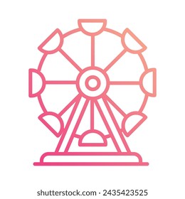 In: Ferris Wheel Icon Vector. Bestandsimulation.