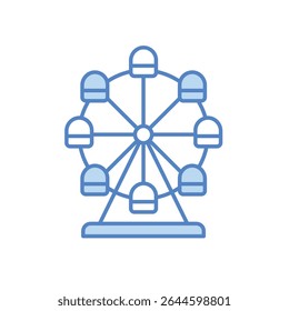 Ferris Wheel Icon vector stock illustration