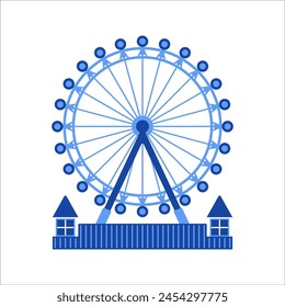 Riesenrad Illustration Perfekt, um Ihr Design zu vervollständigen