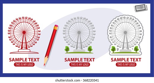 Ferris wheel, logo