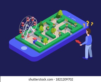 Ferris Wheel Mobile

Isometric Maze Park Amusement Rides