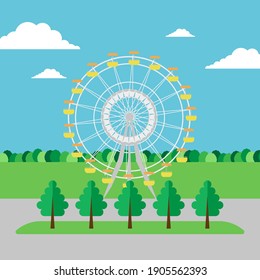 Ferris wheel in the park