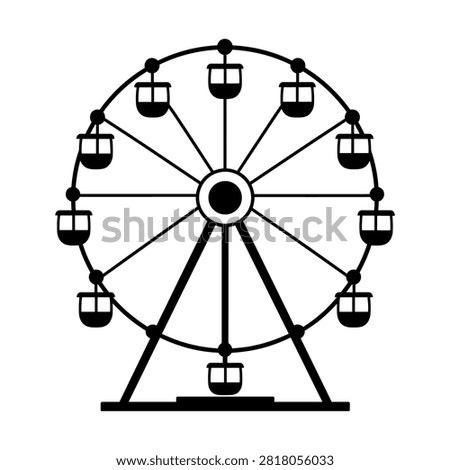 Ferris wheel ride at amusement park