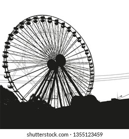 ferris wheel silhouette