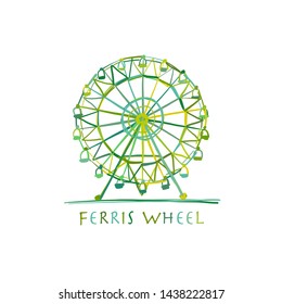 Ferris wheel, sketch for your design