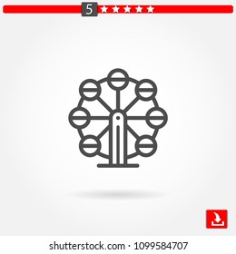 ferris wheel vector icon