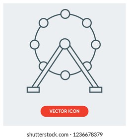ferris wheel vector icon