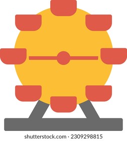 Estilo plano del icono del vector de la rueda de forro