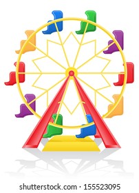 ferris wheel vector illustration isolated on background