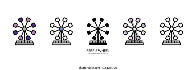 FERRIS-WHEED-Vektorsymbol