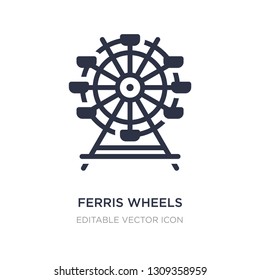 ferris wheels icon on white background. Simple element illustration from Business concept. ferris wheels icon symbol design.