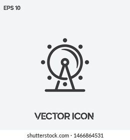 Ferris whell vector icon illustration for web and mobile application.Premium quality.