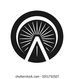 Ferrish Wheel vector logo.