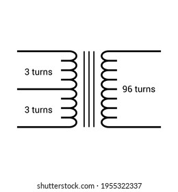 Ferrite Core Smps Transformer Symbol