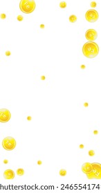 Ferritin round droplets scattered randomly.  Beauty treatment and nutrition skin care.   Essential vitamins vector illustration.  Wellness concept.