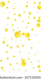 Ferritin round droplets scattered randomly.  Beauty treatment and nutrition skin care.   Wellness concept. Medical and scientific background. 