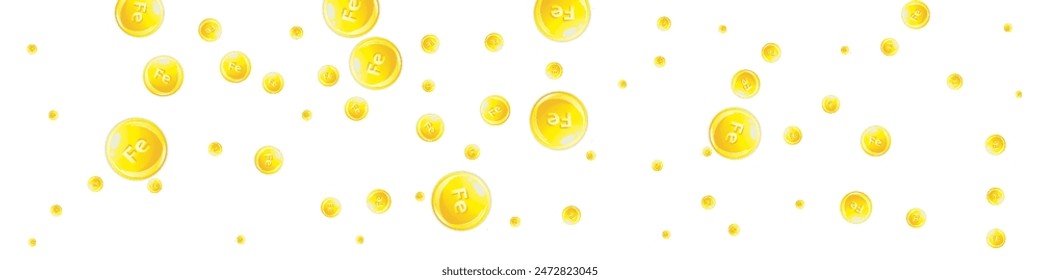 Ferritin round droplets scattered randomly.  Beauty treatment and nutrition skin care.   Healthy life concept. Essential vitamins vector illustration. 